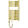 MEXEN/S - Uran radiátor + topná tyč 800 x 500 mm, 300 W, zlatá W105-0800-500-2300-50