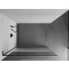 MEXEN/S - Kioto L Sprchová zástěna WALK-IN 80 x 200, transparent/dekor, černá 800-080-103-70-35