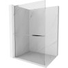 MEXEN/S - Kioto+ L Sprchová zástěna WALK-IN s poličkou a držákem ručníků 85 x 200 cm, transparent, chrom 800-085-123-01-00