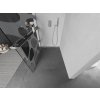 MEXEN/S - Kioto+ L Sprchová zástěna WALK-IN s poličkou a držákem ručníků 110 x 200 cm, bílý vzor, chrom 800-110-123-01-97