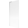 MEXEN/S - Next L vanová zástěna FIX 80 x 150 cm, proužky, chrom 895-080-000-03-09-01
