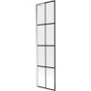 MEXEN/S - Next L vanová zástěna FIX 50 x 150 cm, černá vzor, chrom 895-050-000-03-77-01