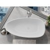 MEXEN - Imola volně stojící vana litý mramor 160 x 81 cm, bílá mat 57281608000