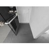 MEXEN/S - Kioto+ Sprchová zástěna WALK-IN s poličkou a držákem ručníků 90 x 200 cm, černý vzor, bílá 800-090-121-20-78
