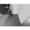MEXEN/S - Kioto+ Sprchová zástěna WALK-IN s poličkou a držákem ručníků 90 x 200 cm, černý vzor, bílá 800-090-121-20-77