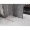 MEXEN/S - Velar Sprchová zástěna posuvná Walk-in 70 x 200 cm, dekor 8 mm, měď kartáčovaná 871-070-000-33-65