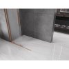 MEXEN/S - Velar Sprchová zástěna posuvná Walk-in 70 x 200 cm, dekor 8 mm, měď kartáčovaná 871-070-000-33-65