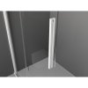 MEXEN/S - Velar Sprchová zástěna posuvná Walk-in 70 x 200 cm, grafit 8 mm, bílá 871-070-000-43-20