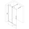MEXEN/S - Velar Sprchová zástěna posuvná Walk-in 80 x 200 cm, grafit 8 mm, černá 871-080-000-43-70