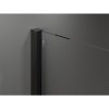 MEXEN/S - Velar Sprchová zástěna posuvná Walk-in 85 x 200 cm, dekor 8 mm, černá 871-085-000-33-70