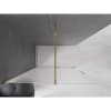 MEXEN/S - Velar Sprchová zástěna posuvná Walk-in 160 x 200 cm, dekor 8 mm, zlato 871-160-000-33-50
