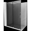 MEXEN/S - Velar Sprchová zástěna posuvná Walk-in 160 x 200 cm, grafit 8 mm, chrom 871-160-000-43-01