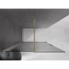 MEXEN/S - Velar Sprchová zástěna posuvná Walk-in 160 x 200 cm, grafit 8 mm, zlato 871-160-000-43-50