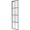 MEXEN/S - Next L vanová zástěna FIX 50 x 150 cm, černá vzor, černá 895-050-000-03-77-70