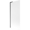 MEXEN/S - Next L vanová zástěna FIX 80 x 150 cm, dekor, černá 895-080-000-03-30-70