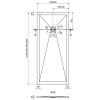 MEXEN - Stone+ sprchová vanička obdélníková 160x80, antracit 44718016