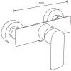 MEXEN/S - Tord sprchový sloup včetně sprchové baterie Alfa, chrom 745740200-00