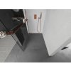 MEXEN/S - KIOTO Sprchová zástěna WALK-IN s poličkou a držákem ručníků 80 x 200, transparent 8 mm, růžové zlato 800-080-121-60-00