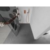 MEXEN/S - KIOTO Sprchová zástěna WALK-IN s poličkou a držákem ručníků 80 x 200, transparent/bílý dekor 8 mm, růžové zlato 800-080-121-60-97