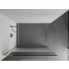 MEXEN/S - Kioto L Sprchová zástěna WALK-IN 80 x 200, transparent/dekor, zlatá 800-080-103-50-35