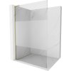MEXEN/S - Kioto L Sprchová zástěna WALK-IN 80 x 200, transparent/dekor, zlatá 800-080-103-50-35