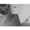 MEXEN/S - Kioto L Sprchová zástěna WALK-IN 90 x 200 cm, bílý vzor, zlatá 800-090-103-50-97