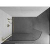 MEXEN/S - KiotoL Sprchová zástěna WALK-IN Walk-in 100 x 200 cm, transparent, złota 800-100-103-50-06