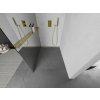 MEXEN/S - Kioto+ L Sprchová zástěna WALK-IN s poličkou a držákem ručníků 80 x 200 cm, zrcadlová, zlatá 800-080-123-50-50