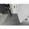 MEXEN/S - Kioto+ L Sprchová zástěna WALK-IN s poličkou a držákem ručníků 90 x 200 cm, černý vzor, zlatá 800-090-123-50-77