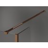 MEXEN/S - Kioto Sprchová zástěna WALK-IN 90 x 80 x 40 cm, černá vzor, růžové zlato 800-090-080-221-60-70-040