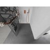 MEXEN/S - KIOTO Sprchová zástěna WALK-IN s poličkou a držákem ručníků 80 x 200, transparent/bílý dekor 8 mm, růžové zlato 800-080-121-60-85