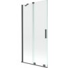 MEXEN/S - Velar Dvoukřídlá posuvná vanová zástěna 95 x 150 cm, transparent, grafit kartáčovaná 896-095-000-01-66