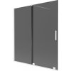 MEXEN/S - Velar dvoukřídlá posuvná vanová zástěna 150 x 150, grafit, bílá 896-150-000-41-20