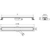 MEXEN/S - Flat 360 M22 odtokový žlab otočný 100 cm nerez 1029100-40