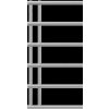 MEXEN - Jukon otopný žebřík/radiátor 988 x 500 mm, 246 W, chrom W116-0988-500-00-01