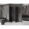 MEXEN/S - Velar sprchový kout, posuvné dveře 130 x 85 cm, grafit, zlato 871-130-085-41-50
