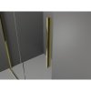 MEXEN/S - Velar sprchový kout, posuvné dveře 140 x 70 cm, grafit, zlato 871-140-070-41-50