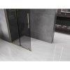 MEXEN/S - Velar L Sprchová zástěna posuvná Walk-in 110 x 200 cm, grafit 8 mm, zlato 871-110-003-43-50