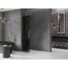 MEXEN/S - Velar L Sprchová zástěna posuvná Walk-in 110 x 200 cm, grafit 8 mm, zlato 871-110-003-43-50