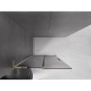 MEXEN/S - Velar L Sprchová zástěna posuvná Walk-in 110 x 200 cm, grafit 8 mm, zlato 871-110-003-43-50
