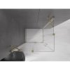 MEXEN/S - Velar Duo čtvercový sprchový kout 100 x 90, transparent, zlatá 871-100-090-02-50