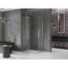 MEXEN/S - Velar Duo čtvercový sprchový kout 100 x 90, transparent, zlatá 871-100-090-02-50
