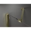 MEXEN/S - Velar Duo čtvercový sprchový kout 100 x 90, transparent, zlatá 871-100-090-02-50