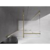 MEXEN/S - Velar sprchový kout 100 x 85, transparent, zlatá 871-100-085-01-50