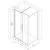 MEXEN/S - Velar sprchový kout 100 x 100, transparent, bílá 871-100-100-01-20