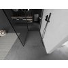 MEXEN/S - Kioto Sprchová zástěna WALK-IN 110 x 110 cm, černý vzor, grafit kartáčovaná 800-110-212-66-70-110
