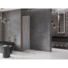 MEXEN/S - Velar Sprchová zástěna posuvná Walk-in 70 x 200 cm, dekor 8 mm, růžové zlato 871-070-000-33-60
