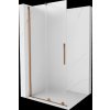 MEXEN/S - Velar Sprchová zástěna posuvná Walk-in 70 x 200 cm, dekor 8 mm, růžové zlato 871-070-000-33-60