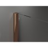 MEXEN/S - Velar posuvné sprchové dveře Walk-in 90 cm, transparent, růžové zlato 871-090-000-03-60