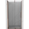 MEXEN/S - Velar posuvné sprchové dveře 110, transparent, růžové zlato 871-110-000-01-60